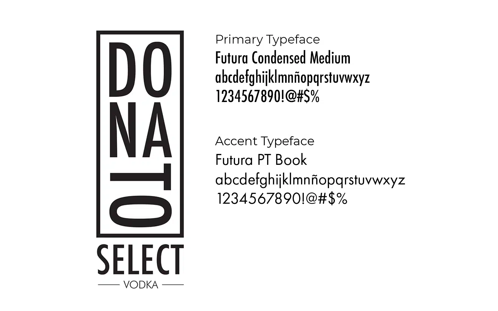 Donato Select logo system preview