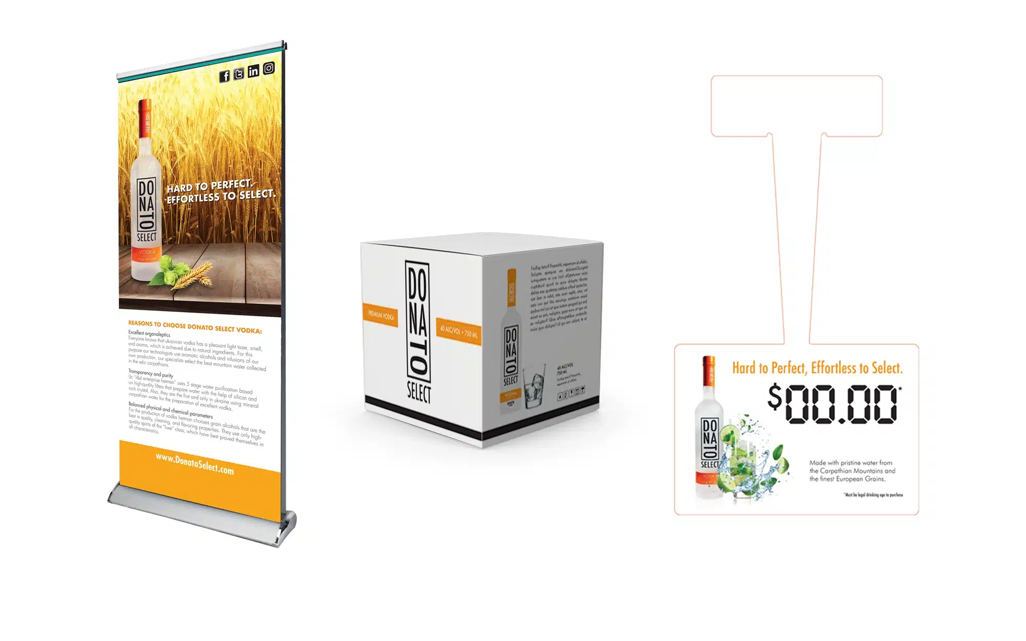 Donato Select box and packaging design preview
